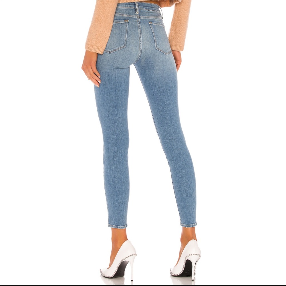 FRAME LE SKINNY DE JEANNE CROP JEANS - Picture 3 of 6
